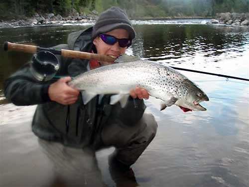 Johan with a Sea Trout